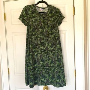 LulaRoe Palm T-Shirt Dress size XS
